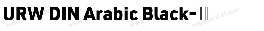 URW DIN Arabic Black字体转换
